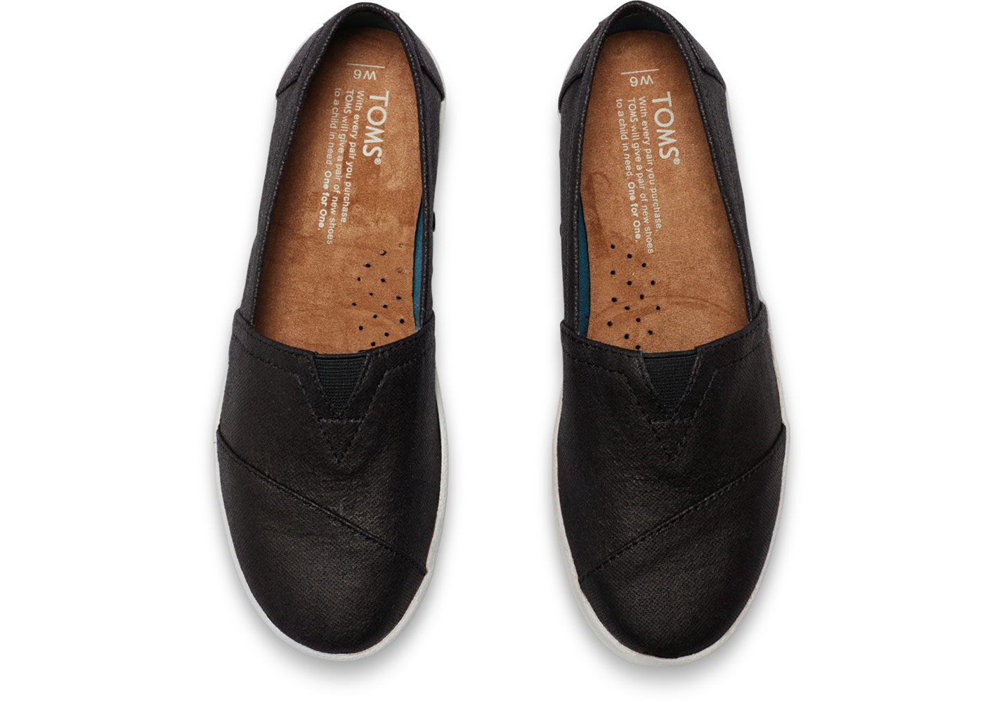 Toms Slip On Damskie Czarne - Avalon - 81HQFJBMW